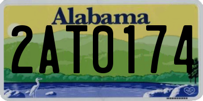 AL license plate 2AT0174