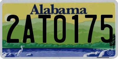 AL license plate 2AT0175