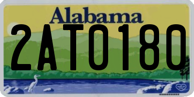 AL license plate 2AT0180
