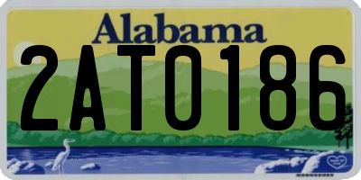 AL license plate 2AT0186