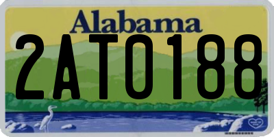 AL license plate 2AT0188