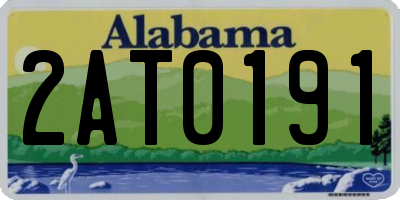 AL license plate 2AT0191