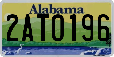 AL license plate 2AT0196