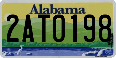 AL license plate 2AT0198