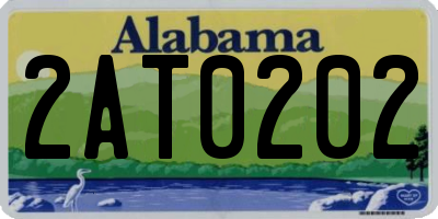 AL license plate 2AT0202