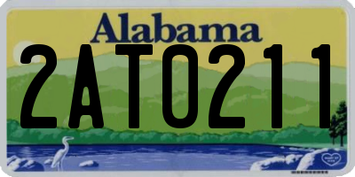 AL license plate 2AT0211