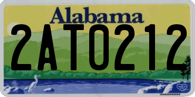 AL license plate 2AT0212