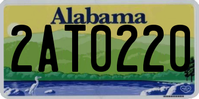 AL license plate 2AT0220
