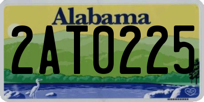 AL license plate 2AT0225