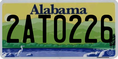 AL license plate 2AT0226