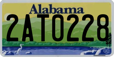 AL license plate 2AT0228