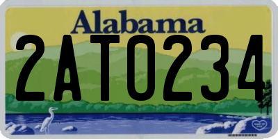 AL license plate 2AT0234