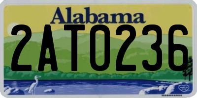 AL license plate 2AT0236