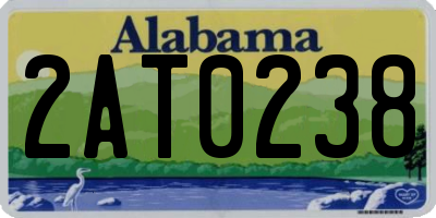 AL license plate 2AT0238