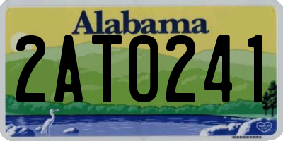 AL license plate 2AT0241