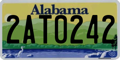 AL license plate 2AT0242