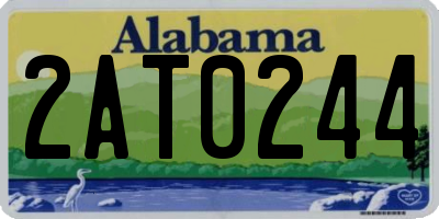 AL license plate 2AT0244