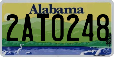 AL license plate 2AT0248