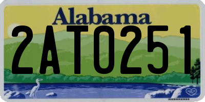 AL license plate 2AT0251