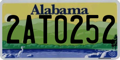 AL license plate 2AT0252