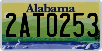 AL license plate 2AT0253
