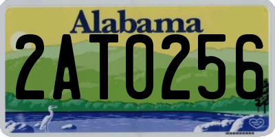 AL license plate 2AT0256