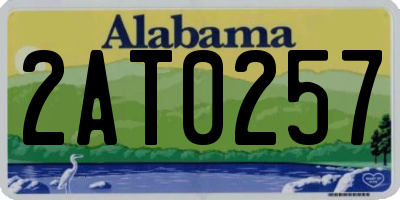 AL license plate 2AT0257