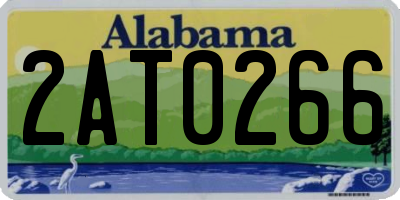 AL license plate 2AT0266