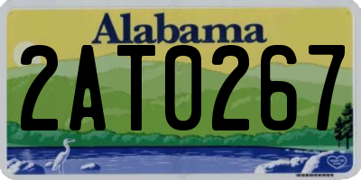 AL license plate 2AT0267