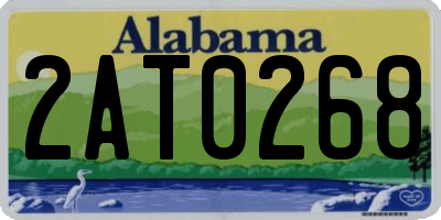 AL license plate 2AT0268