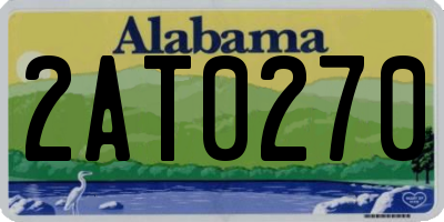 AL license plate 2AT0270