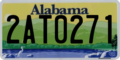 AL license plate 2AT0271