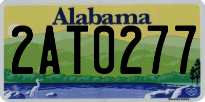 AL license plate 2AT0277