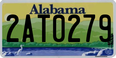 AL license plate 2AT0279