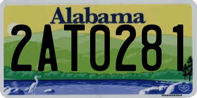 AL license plate 2AT0281