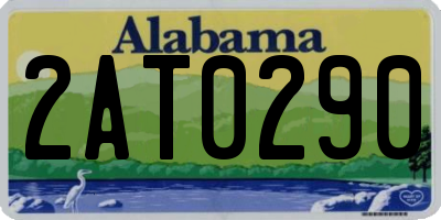 AL license plate 2AT0290