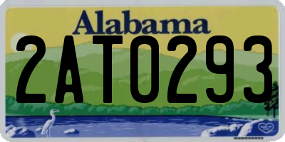 AL license plate 2AT0293