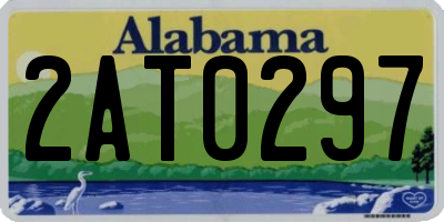 AL license plate 2AT0297