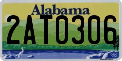 AL license plate 2AT0306