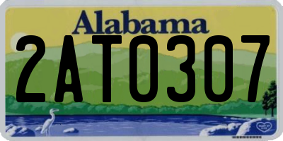 AL license plate 2AT0307