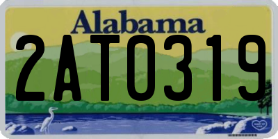 AL license plate 2AT0319