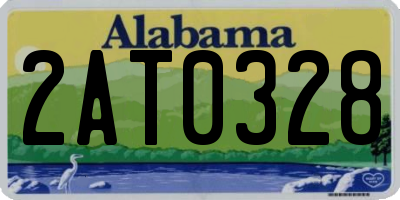 AL license plate 2AT0328