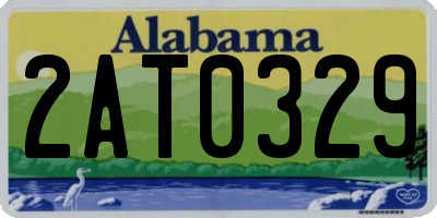 AL license plate 2AT0329