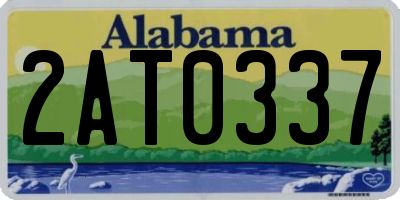 AL license plate 2AT0337