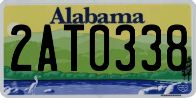 AL license plate 2AT0338