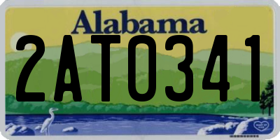 AL license plate 2AT0341