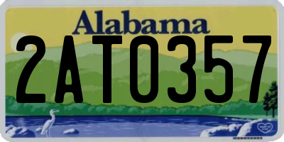 AL license plate 2AT0357