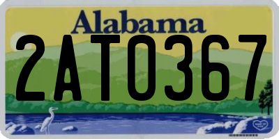 AL license plate 2AT0367