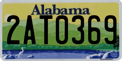 AL license plate 2AT0369