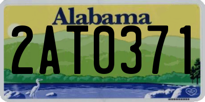 AL license plate 2AT0371